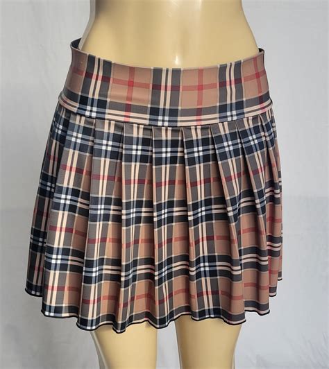 long burberry skirt|burberry plaid skirt.